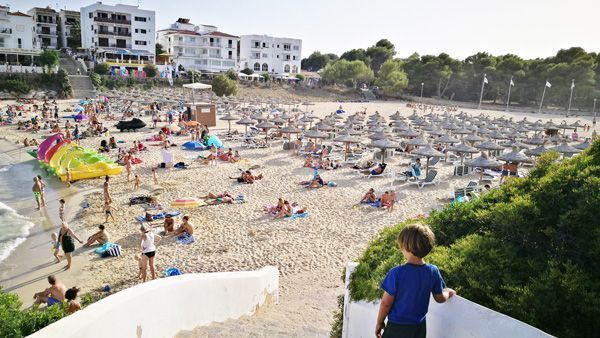 arenal de cala Marçal, playa para ir con niños en Mallorca