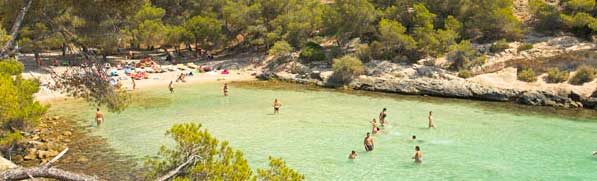 Playa con iños en Mallorca: Playas de Portals Vells